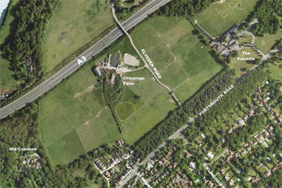 Elveden Road - Satellite View