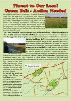 Threat to our Local Green Belt v11 grn